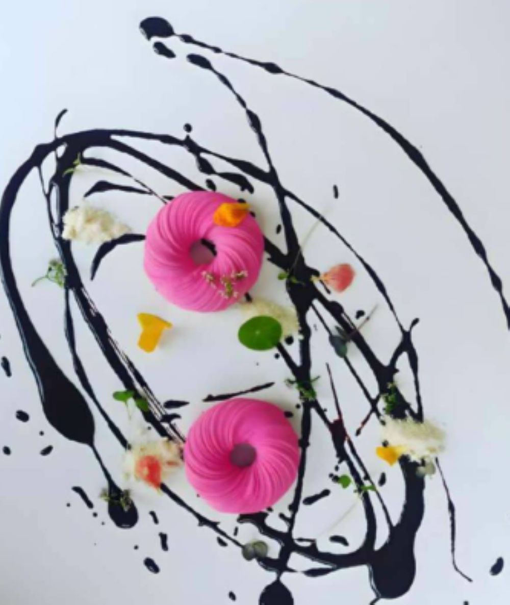 Reimagined Beet Poriyal Plating