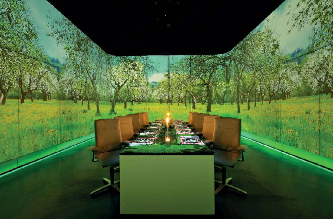 Immersive dining room at Ultraviolet Shanghai