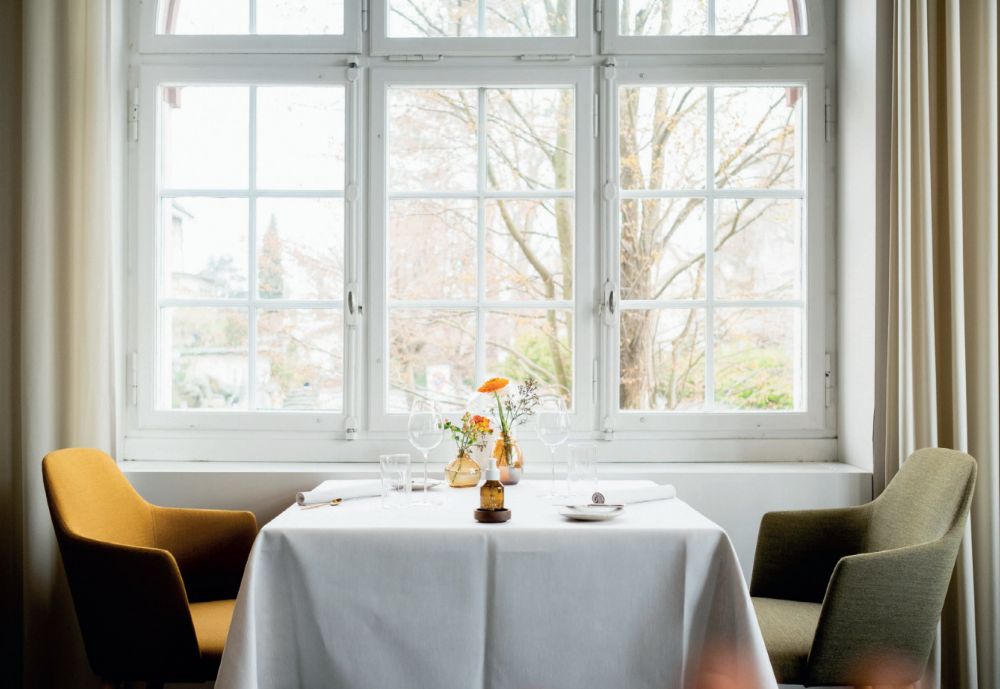 Interior of Restaurant Stucki Basel