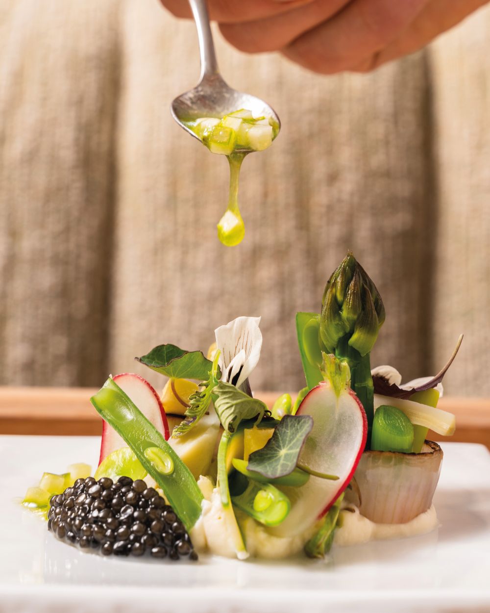 Chef Tom Aikens delicate plating