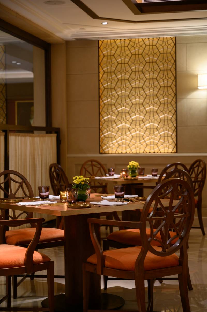 Exquisite plating at Dhilli restaurant