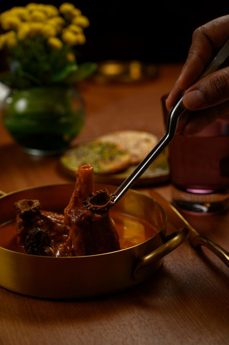 Exquisite plating at Dhilli restaurant