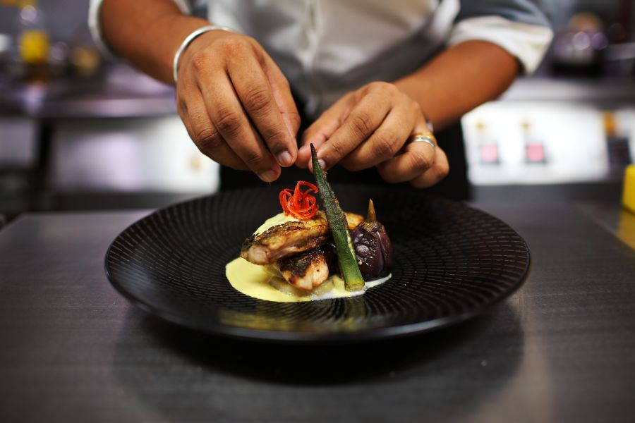 The Raj-inspired lounge at Brunton Boatyard