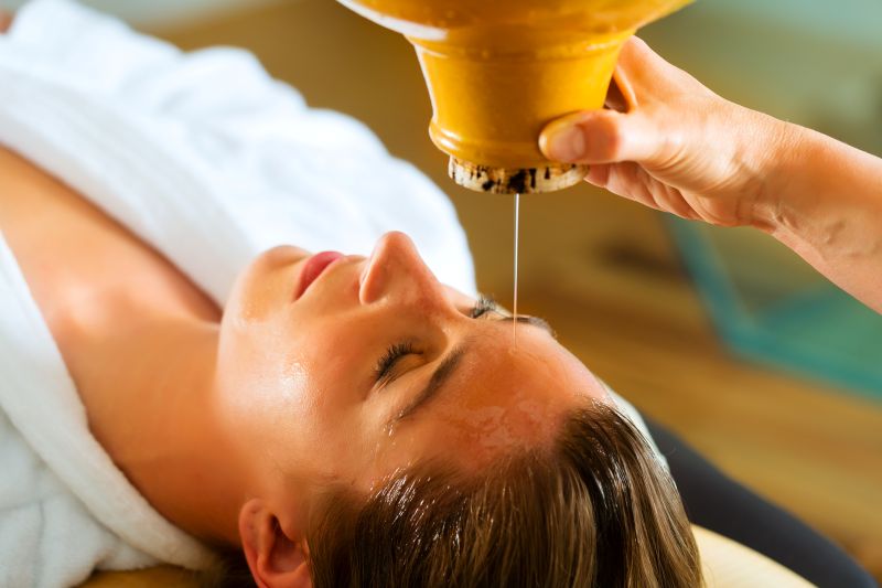 Ayurvedic treatment session
