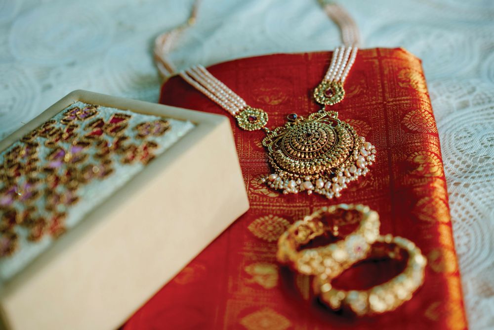 Modern Bride with Heirloom Earrings