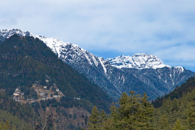 Luxury Wedding Setup with Himalayan View